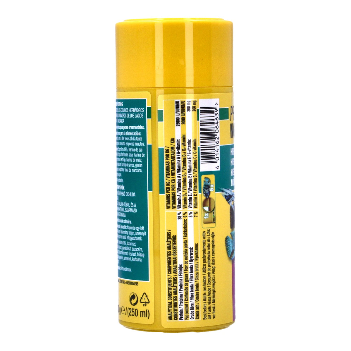 JBL Novo Malawi Cichlid Spirulina Flakes 38%