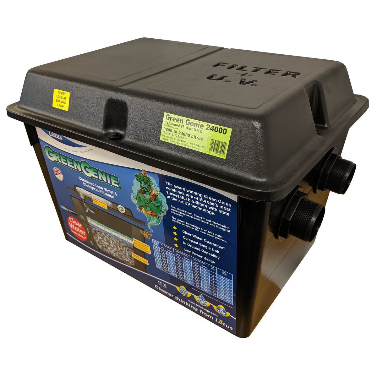 Lotus Green Genie Pond Filter 24000 - UV & Bio Media