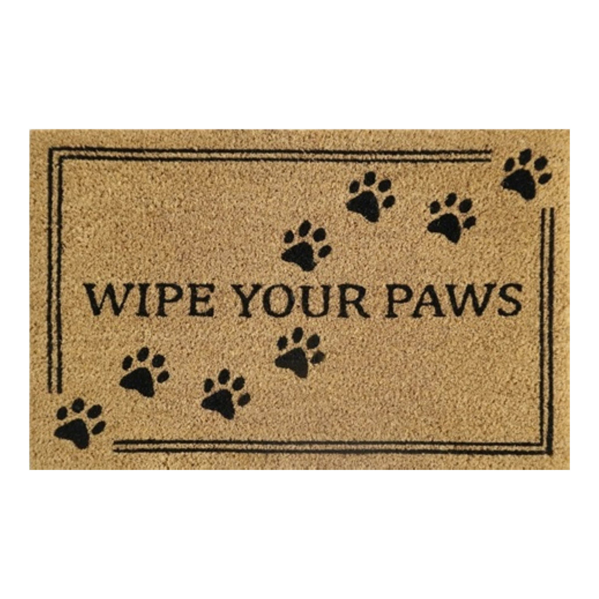 Doormat 60cm x 40cm - 'Wipe Your Paws'