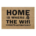 Doormat 60cm x 40cm - 'Home Is Where The WiFi Connects Automatically'