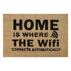 Doormat 60cm x 40cm - 'Home Is Where The WiFi Connects Automatically'