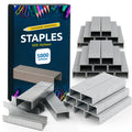 SOL 5000 Bulk Supply 26/6 Staples – Durable Steel Anti-Jam and Multipurpose Design, Compatible with Standard Staplers, Use for Office, Home and School Paper Binding