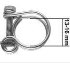 Double Wire Hose Clamp Galvanised 13mm-16mm