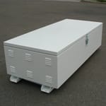 Aluminum Chest Style Battery Box Enclosure for 8 x Group 27/30 Batteries