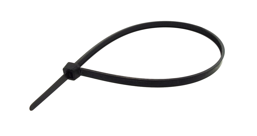 100 Cable Ties (3.6mm x 200mm) Black