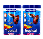 King British Tropical Aquarium Fish Flakes, 55g to 2kg