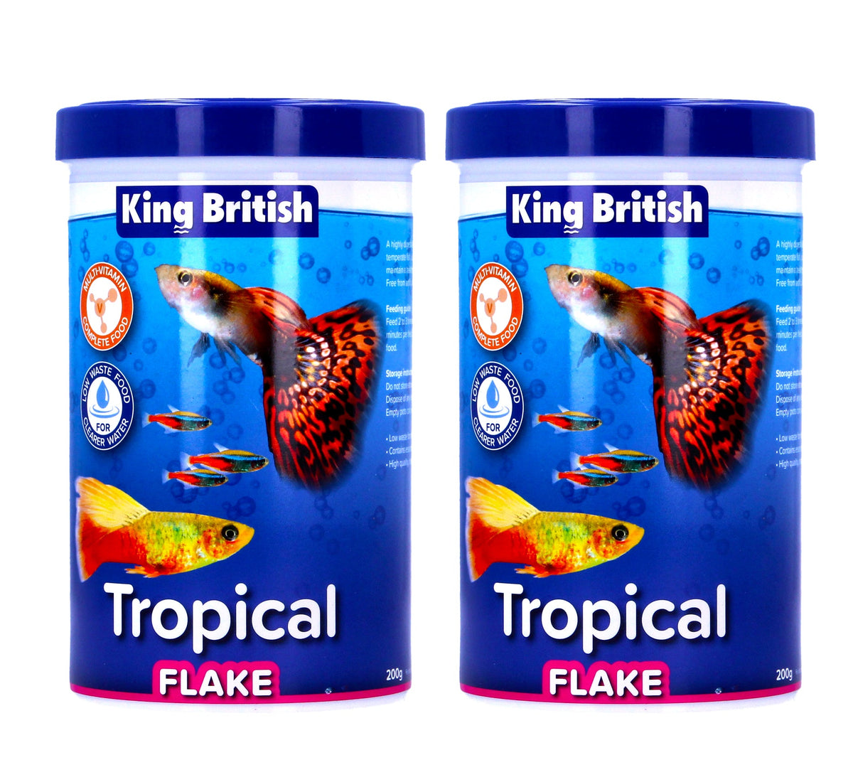 King British Tropical Aquarium Fish Flakes, 55g to 2kg