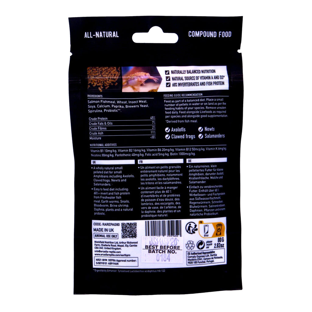 Arcadia Earth Pro Amphibian Aquatic Gold 80g Axolotls