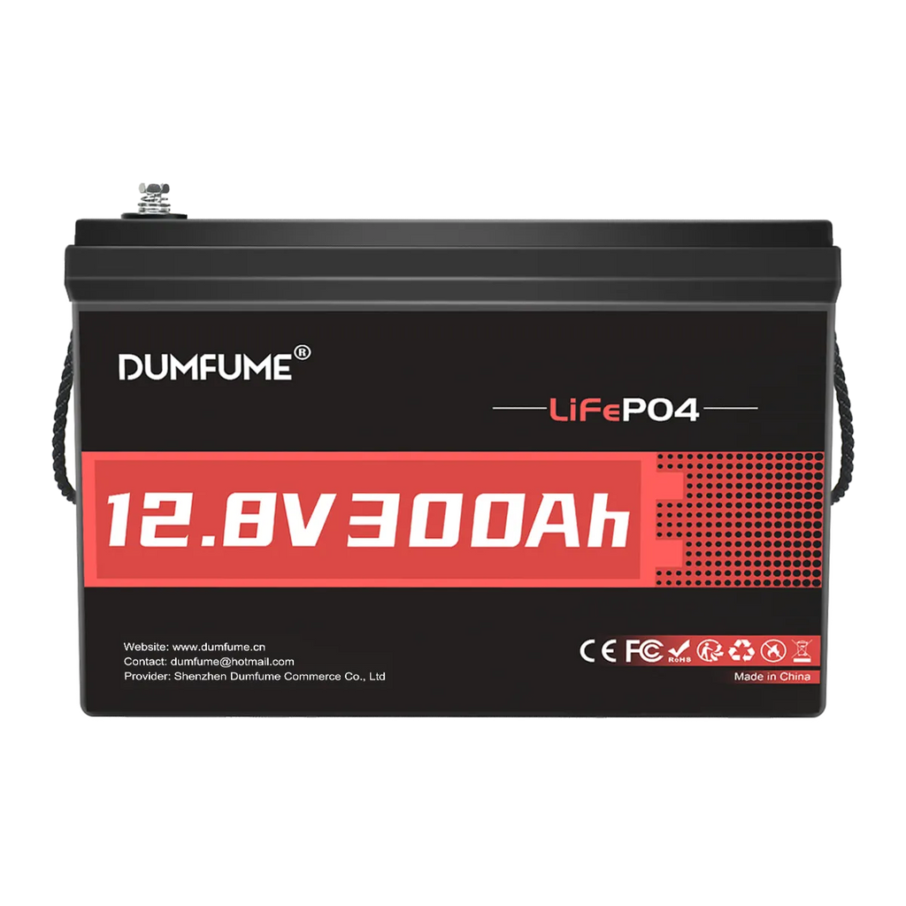 Dumfume 2 Pack 12.8V 300Ah LiFePO4 Batteries – 200A BMS