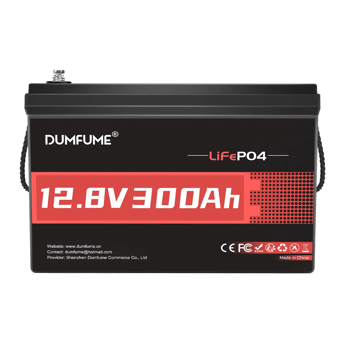 Dumfume 2 Pack 12.8V 300Ah LiFePO4 Batteries – 200A BMS