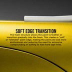Soft Edge Foam Masking Tape, 1/2" x 55 Yards (13mm x 50m), White, Automotive Aperture Sealing Tape