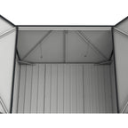 Duramax 5ft x 3ft Metal Garbage Can Storage  Anthracite w/ white trim 74051