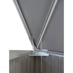 Duramax 5ft x 3ft Metal Garbage Can Storage  Anthracite w/ white trim 74051