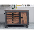 Duramax 48 in. 5-Drawers Rolling Tool Chest with Wood Top