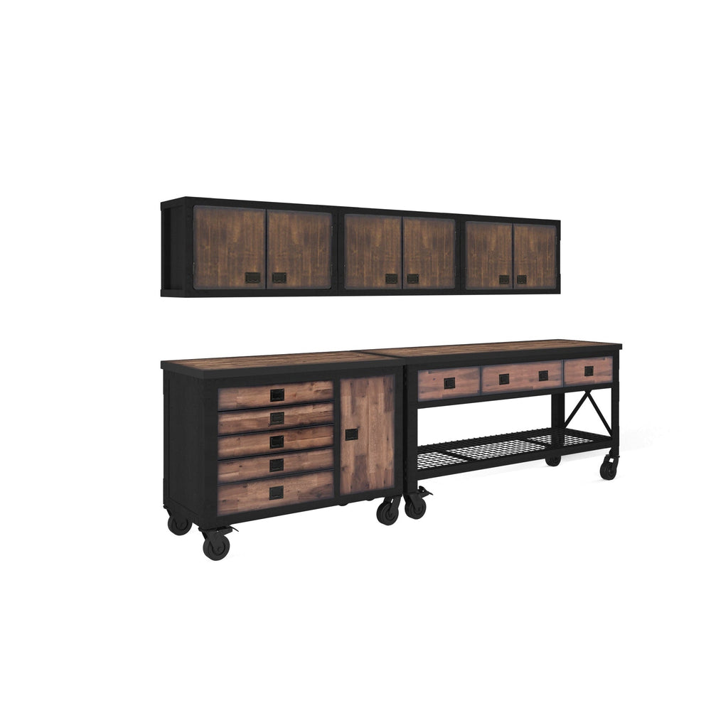 Duramax 5-Piece Garage Storage Combo Set with Workbench, Tool Chest and Wall Cabinets