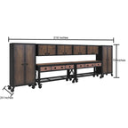 Duramax 8-Piece Garage Storage Combo Set with Workbenches, Wall Cabinets and Free Standing Cabinets