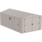 DuraMax 10.5ft x 18ft Vinyl Garage with Foundation Kit and Windows 15126