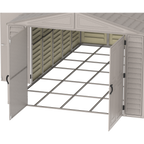 DuraMax 10.5ft x 18ft Vinyl Garage with Foundation Kit and Windows 15126