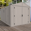 DuraMax 10.5ft x 18ft Vinyl Garage with Foundation Kit and Windows 15126
