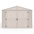 DuraMax 10.5ft x 23ft Vinyl Garage with Foundation Kit and windows 15326