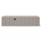 DuraMax 10.5ft x 25.5ft Vinyl Garage with Foundation Kit and Windows 15426