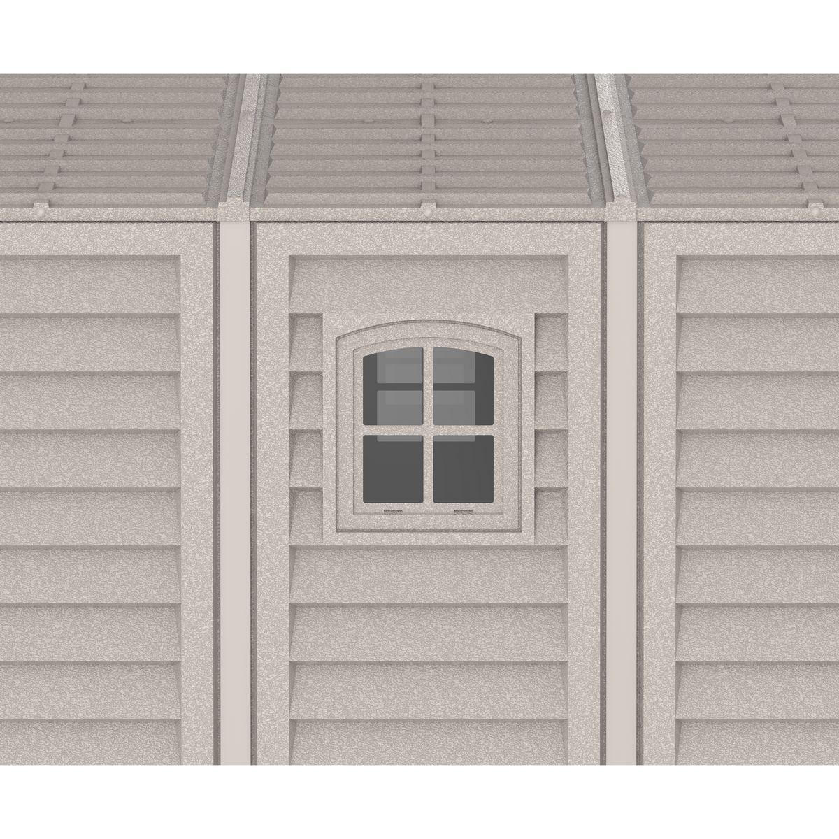 DuraMax 10.5ft x 25.5ft Vinyl Garage with Foundation Kit and Windows 15426