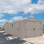 DuraMax 10.5ft x 25.5ft Vinyl Garage with Foundation Kit and Windows 15426