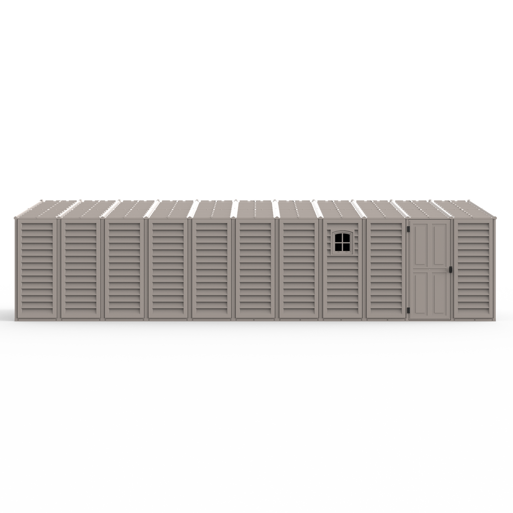 DuraMax 10.5ft x 30.5ft Vinyl Garage with Foundation Kit and Windows 15626