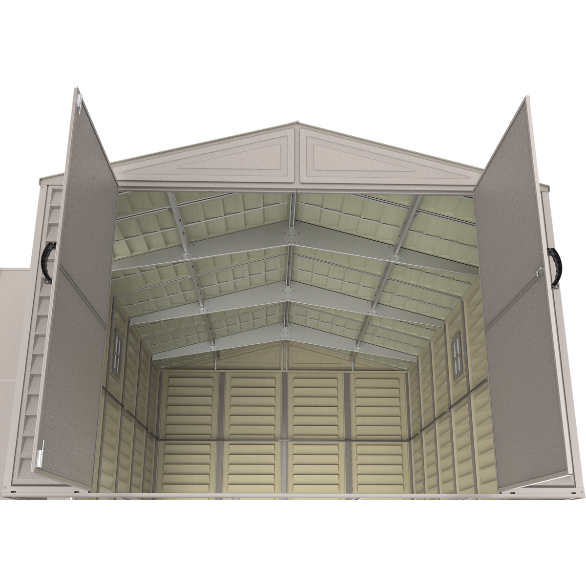 DuraMax 10.5ft x 30.5ft Vinyl Garage with Foundation Kit and Windows 15626
