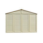 DuraMax 10.5ft x 13ft  Woodbridge Plus Vinyl Shed w/ Foundation Kit & Window 40234
