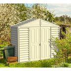 DuraMax 10.5ft x 2.75ft SidePro Vinyl Shed with Foundation Kit 98001