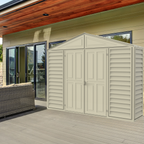DuraMax 10.5ft x 2.75ft SidePro Vinyl Shed with Foundation Kit 98001