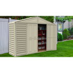 DuraMax 10.5ft x 2.75ft SidePro Vinyl Shed with Foundation Kit 98001