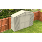 DuraMax 10.5ft x 2.75ft SidePro Vinyl Shed with Foundation Kit 98001
