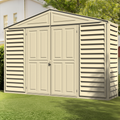 DuraMax 10.5ft x 2.75ft SidePro Vinyl Shed with Foundation Kit 98001