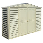 DuraMax 10.5ft x 2.75ft SidePro Vinyl Shed with Foundation Kit 98001