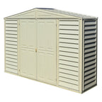 DuraMax 10.5ft x 2.75ft SidePro Vinyl Shed with Foundation Kit 98001