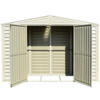 DuraMax 10.5ft x 2.75ft SidePro Vinyl Shed with Foundation Kit 98001