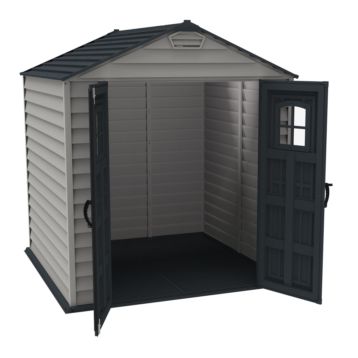 DuraMax 7ft x 7ft StoreMax Plus Vinyl Shed with Molded Floor 30325