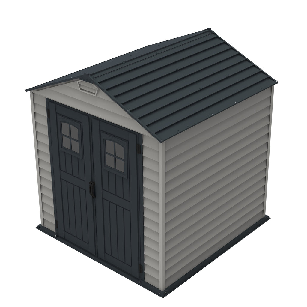 DuraMax 7ft x 7ft StoreMax Plus Vinyl Shed with Molded Floor 30325