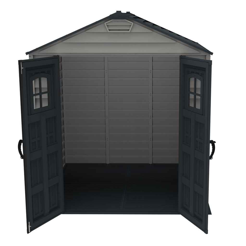 DuraMax 7ft x 7ft StoreMax Plus Vinyl Shed with Molded Floor 30325
