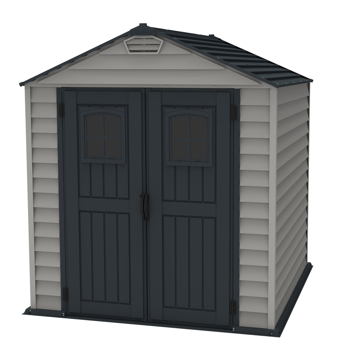 DuraMax 7ft x 7ft StoreMax Plus Vinyl Shed with Molded Floor 30325
