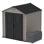 DuraMax 7ft x 7ft StoreMax Plus Vinyl Shed with Molded Floor 30325