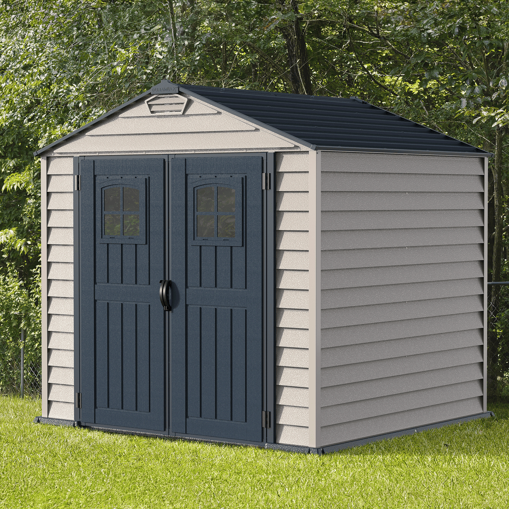 DuraMax 7ft x 7ft StoreMax Plus Vinyl Shed with Molded Floor 30325