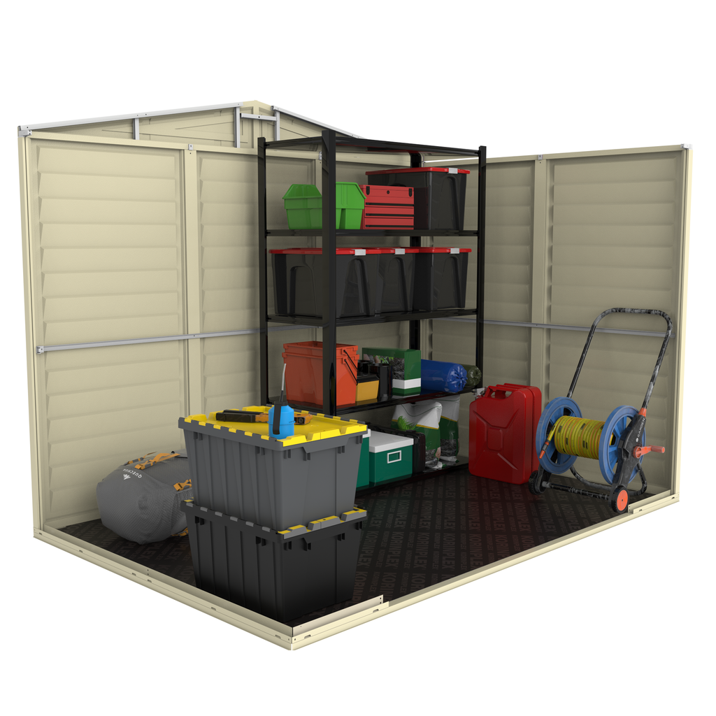 Duramax 8ft x 5.5ft Duramate Vinyl Shed with Foundation 00184