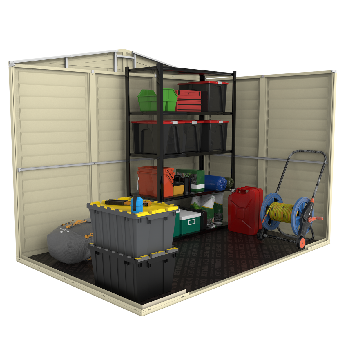 Duramax 8ft x 5.5ft Duramate Vinyl Shed with Foundation 00184