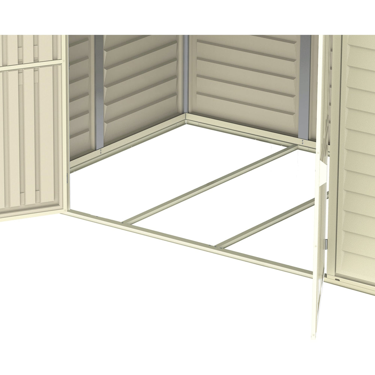 Duramax 8ft x 5.5ft Duramate Vinyl Shed with Foundation 00184