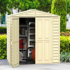 Duramax 8ft x 5.5ft Duramate Vinyl Shed with Foundation 00184