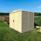 Duramax 8ft x 5.5ft Duramate Vinyl Shed with Foundation 00184