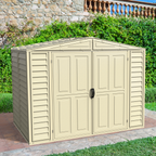 Duramax 8ft x 5.5ft Duramate Vinyl Shed with Foundation 00184